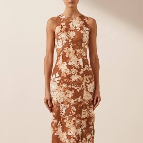 Shona Joy Dresses & Skirts - Shona Joy Panelled fitted midi dress